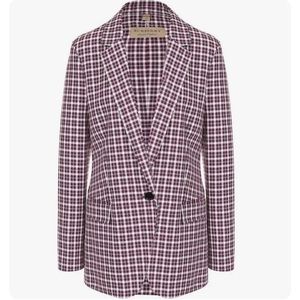 NWT Burberry Burgundy Blazer size 4 US